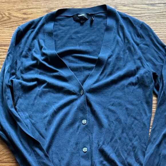 Theory "regal wool" cardigan, Size Small - Picture 2 of 6